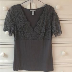 Flattering lace top